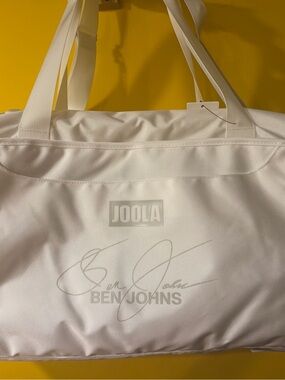 Joola Ben Johns White Men’s Sports Duffel Bag